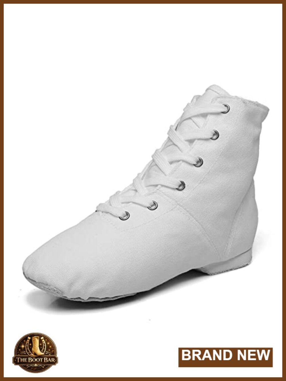 Women's Jazz Dance Boots Lace Up High Top Split Sole Suede Ankle Boots